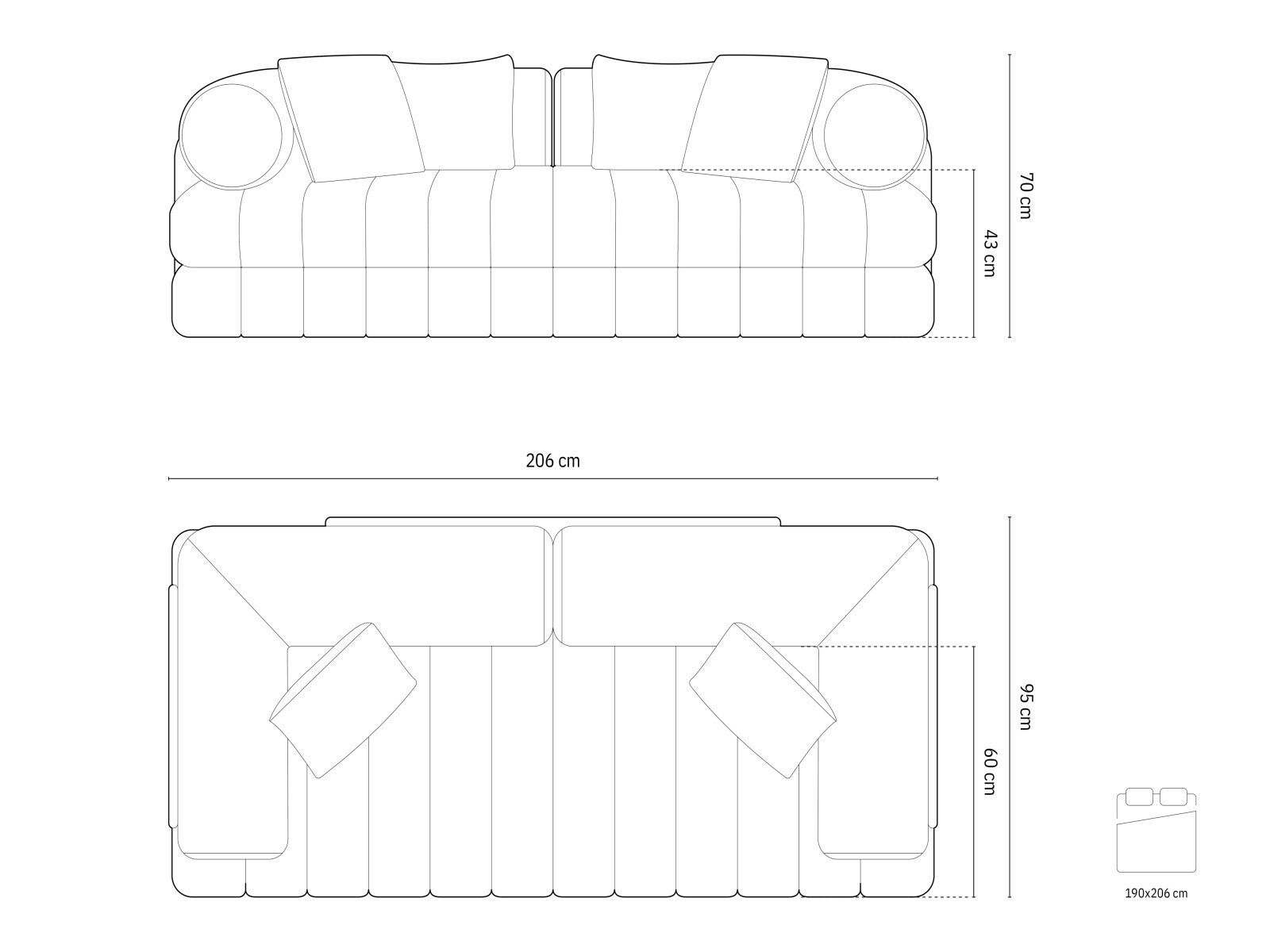 Schlafsofa Chico 105 (Salvador 11)