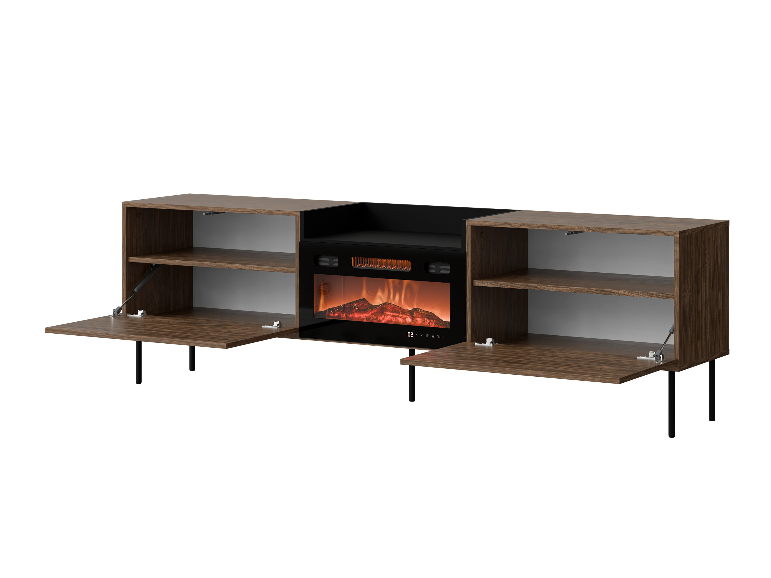 TV-Möbel Charlotte 216 (Kaschmir + Schwarz)