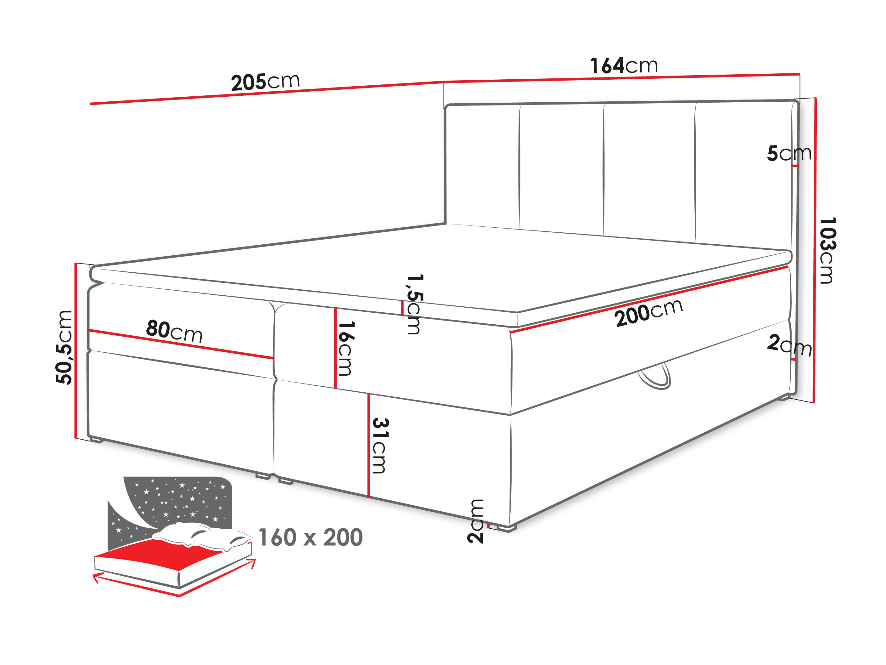 Boxspringbett SD3479