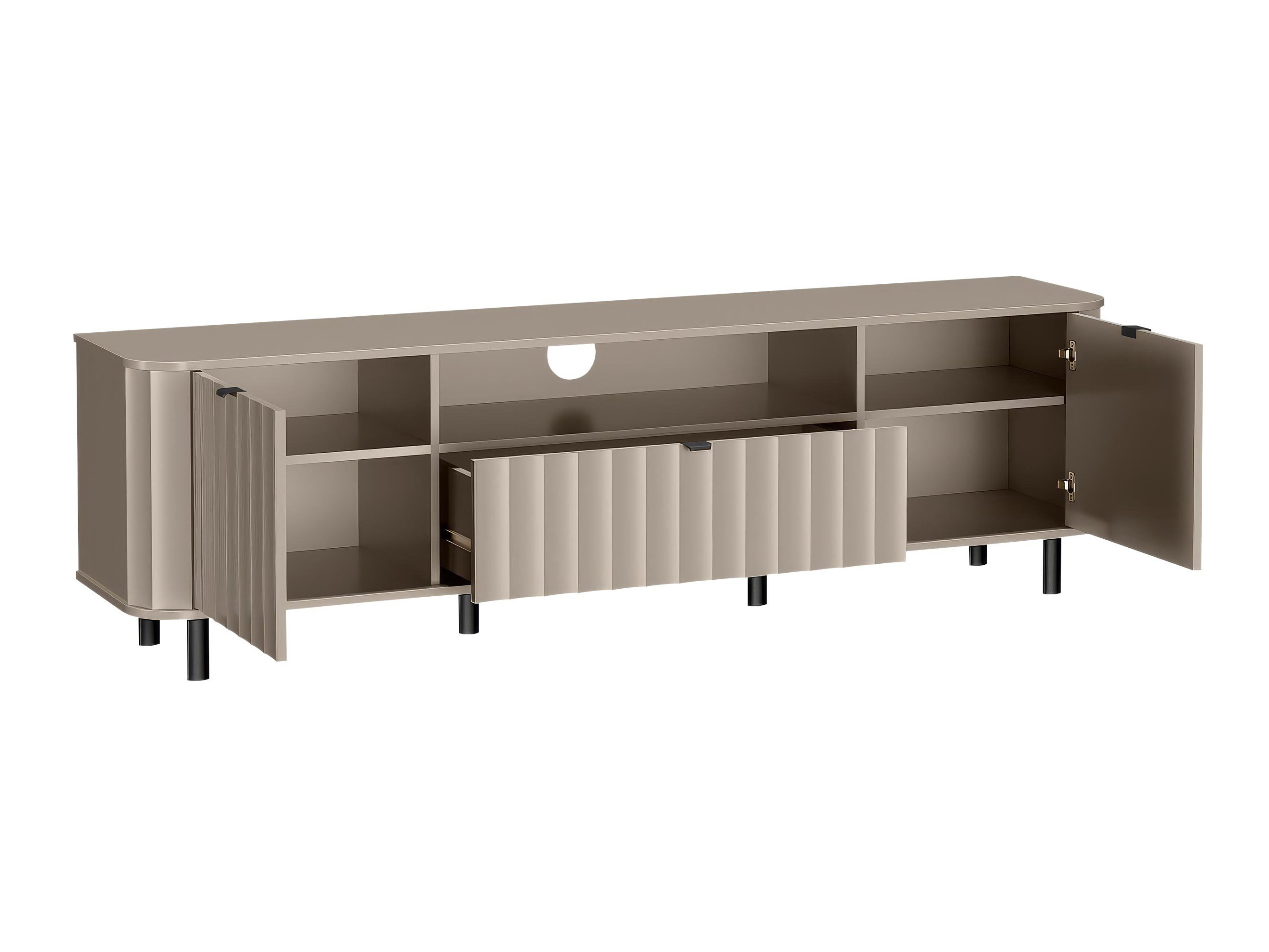 Wohnzimmer-Set Larala 110 (Weiss)
