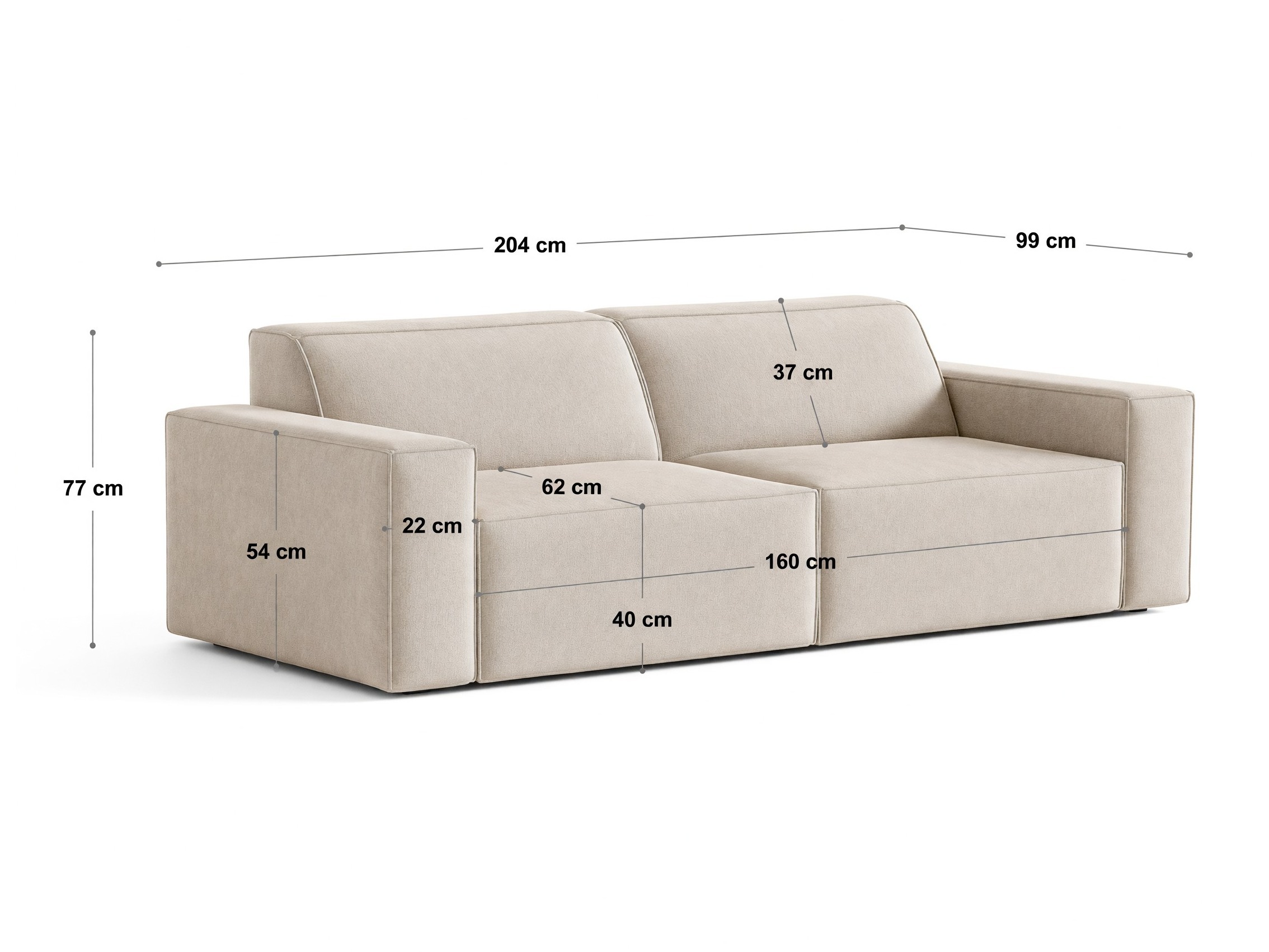 Modulares Sofa Lomcalu 107 (Megan 367)