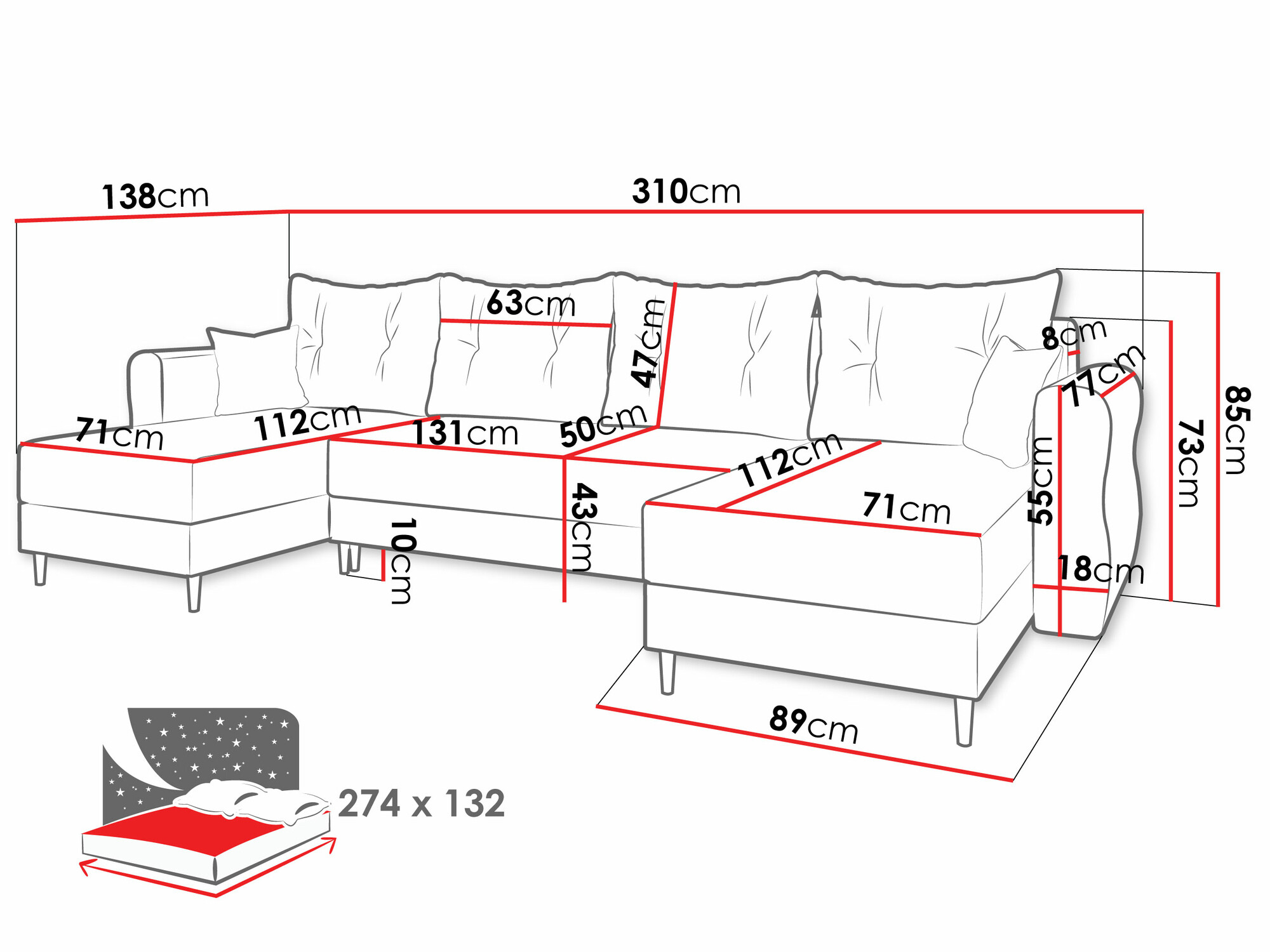 Ecksofa SD3507