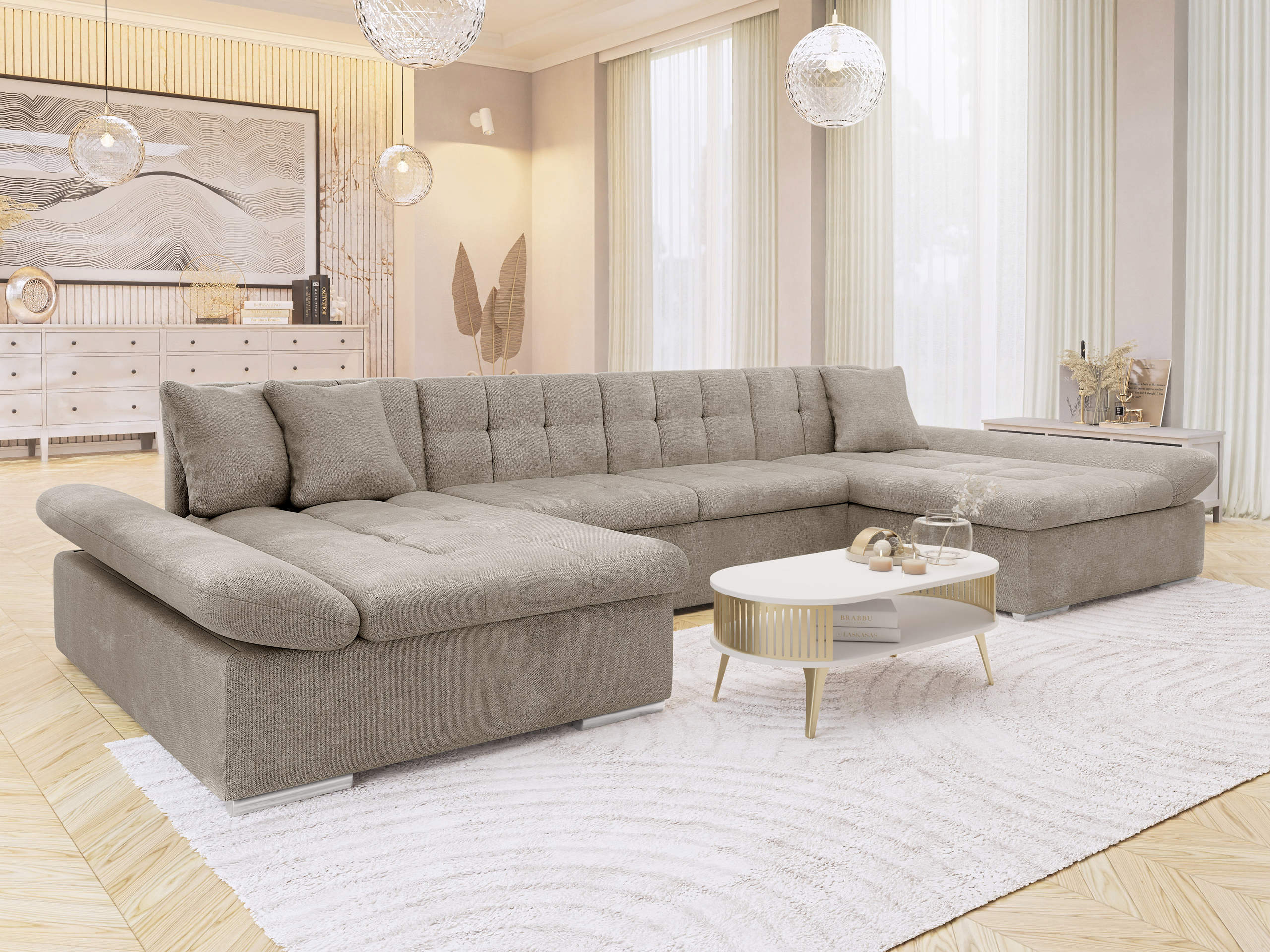 Ecksofa Comfivo Ficus (Spirit Taupe)