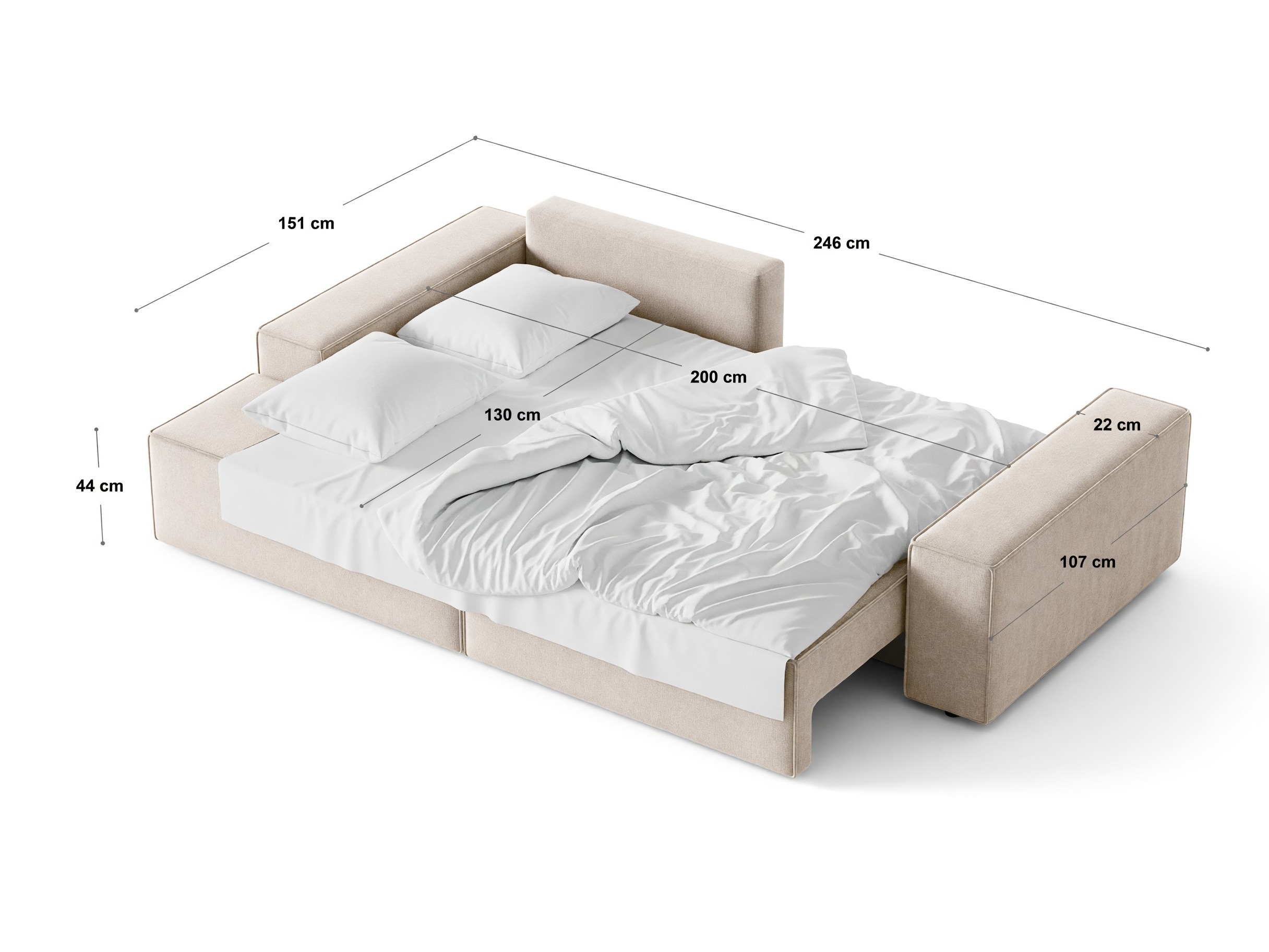 Schlafsofa Lomcalu 108 (Bluvel 77)