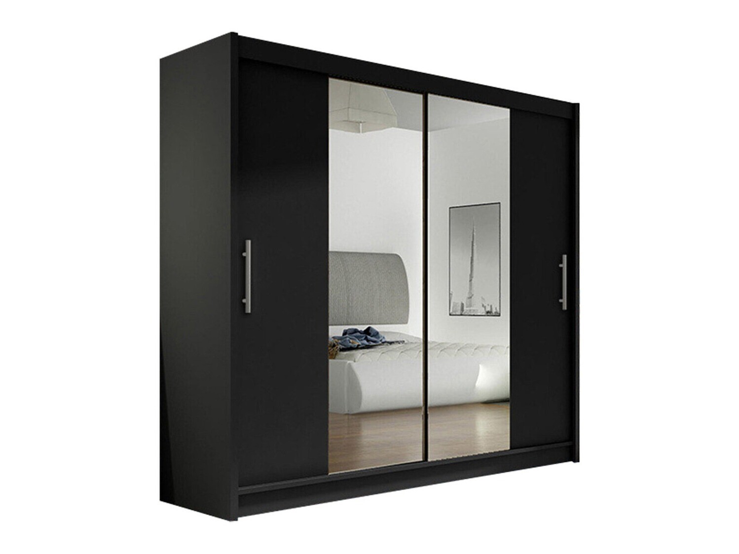 Kleiderschrank Closico Pallor II (Schwarz)