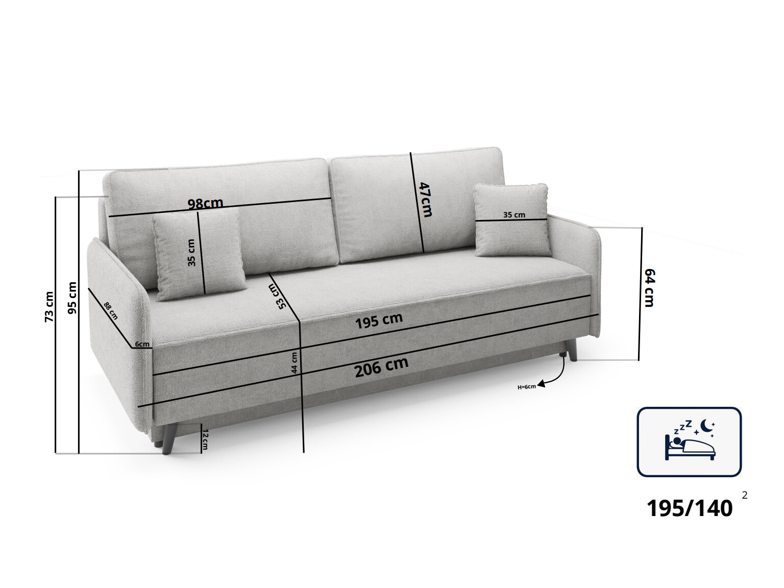 Schlafsofa Alton 112 (Garden 05)