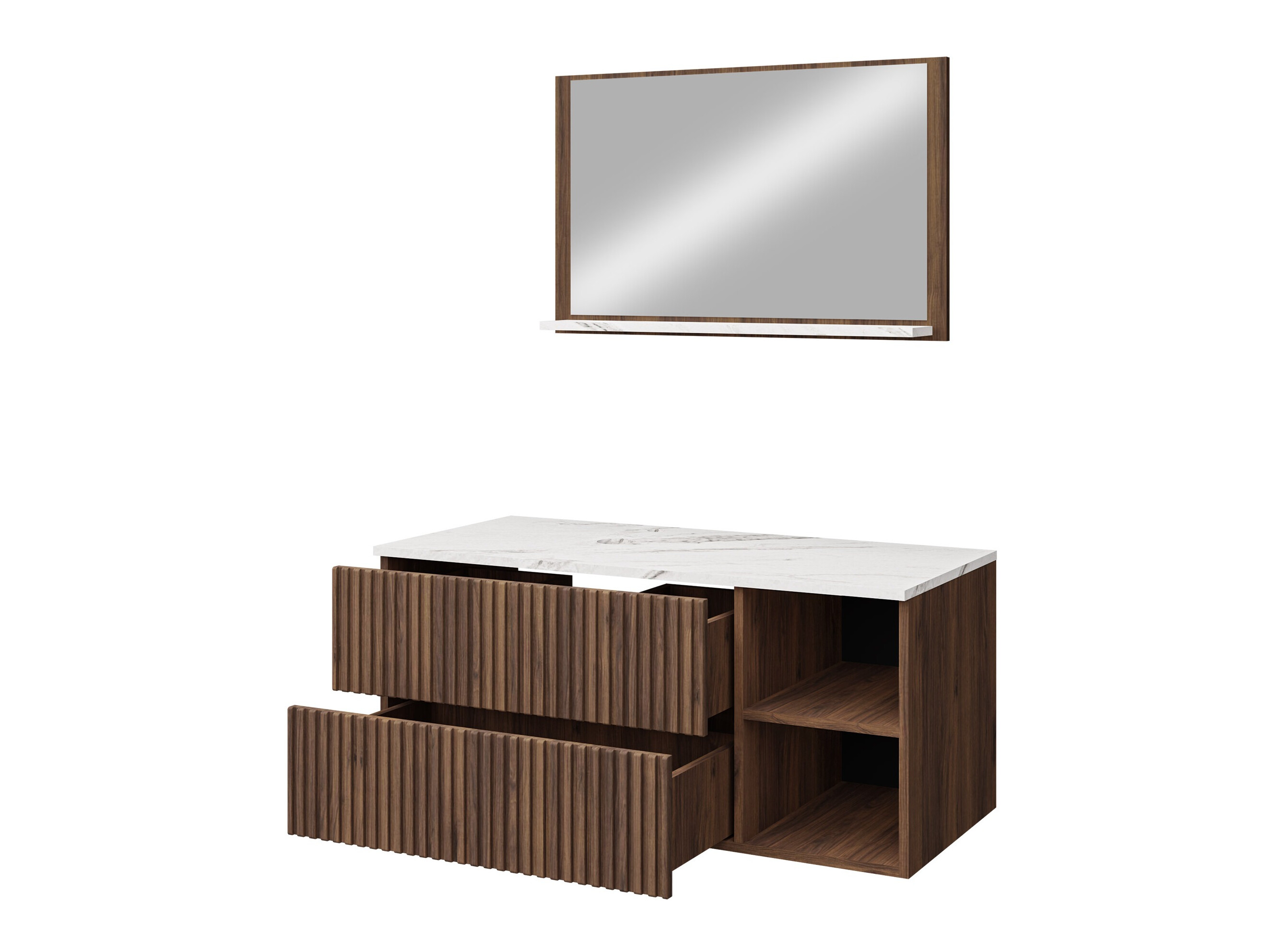 Badezimmer-Set Nauta (Kaschmir + Cremona-Eiche)