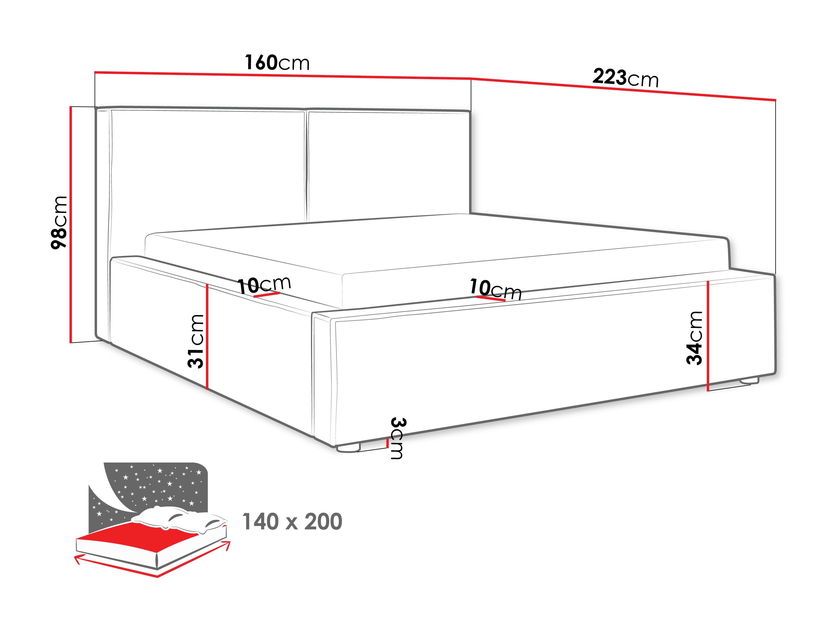 Bett SD3598