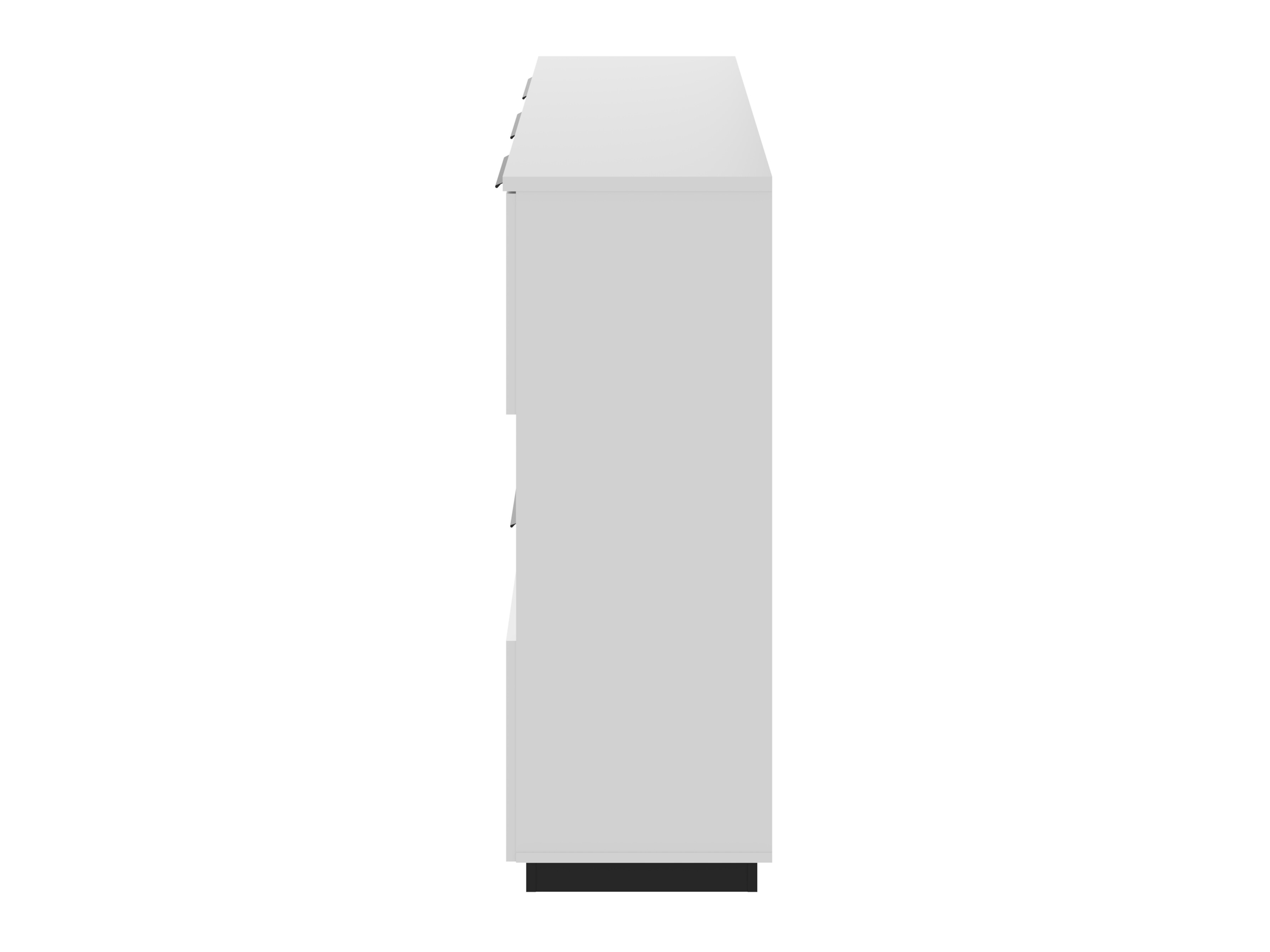 Kommode Talevaro 105 (Weiss + Weiss glänzend)