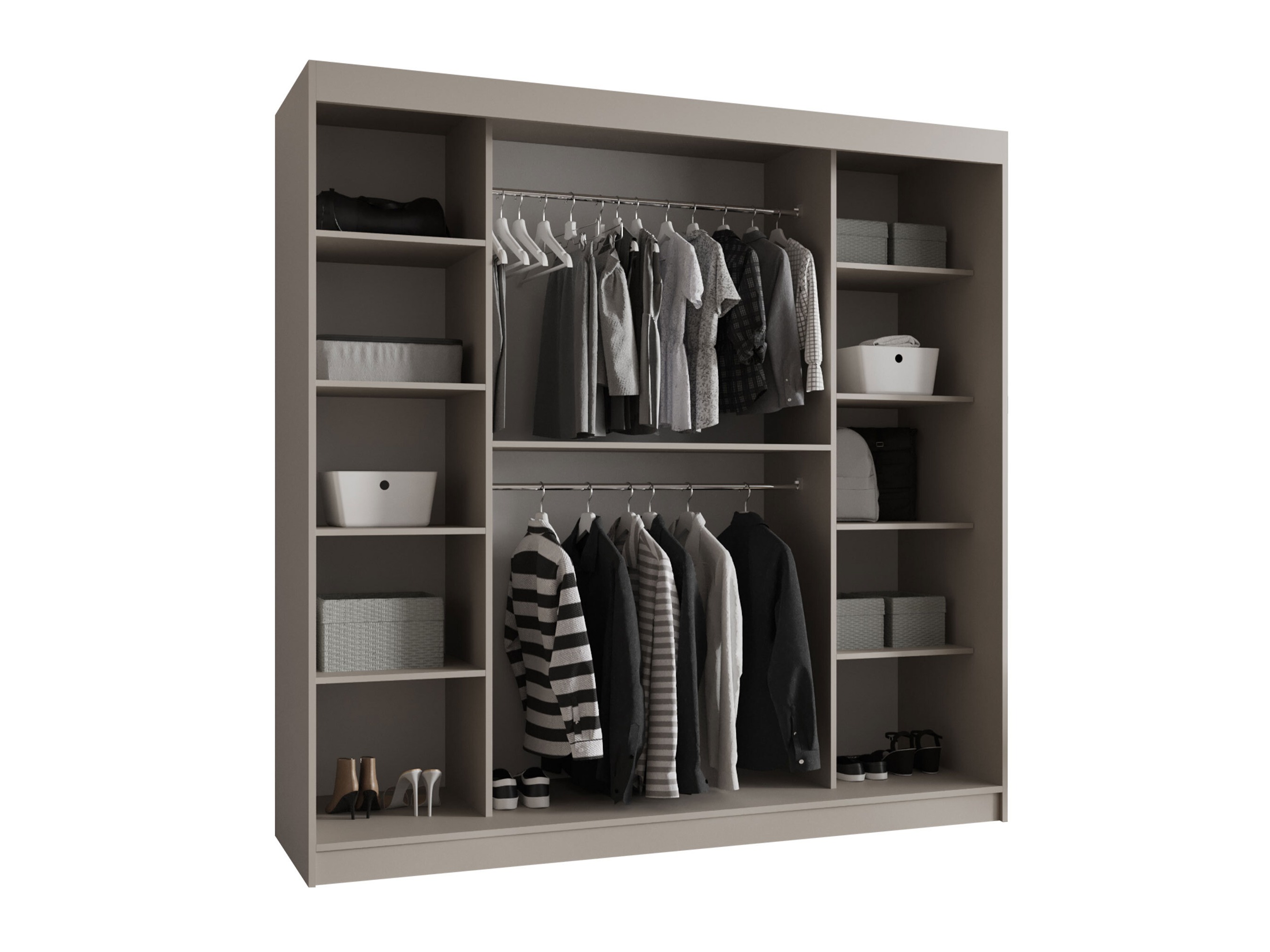 Kleiderschrank Hartford 531 (Schwarz)