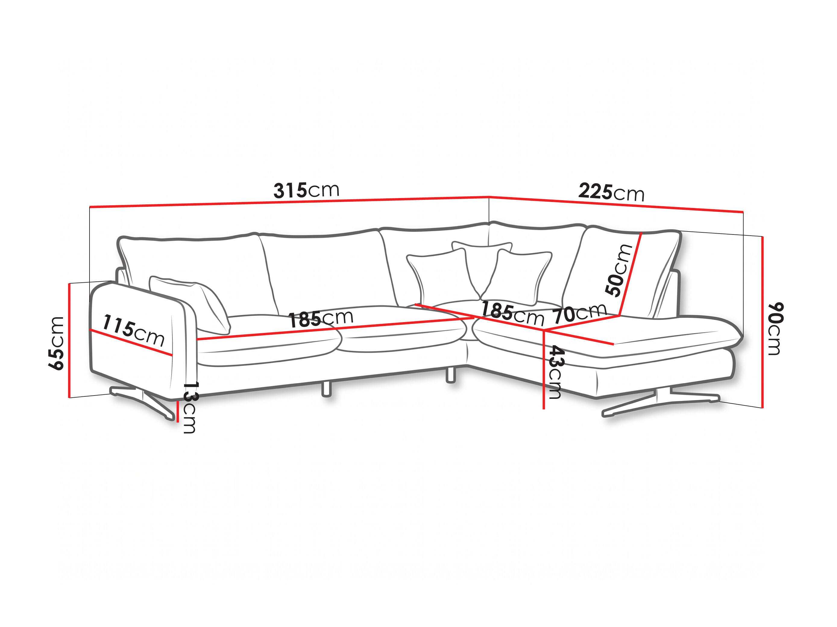 Ecksofa Margate 144 (Poso 55)