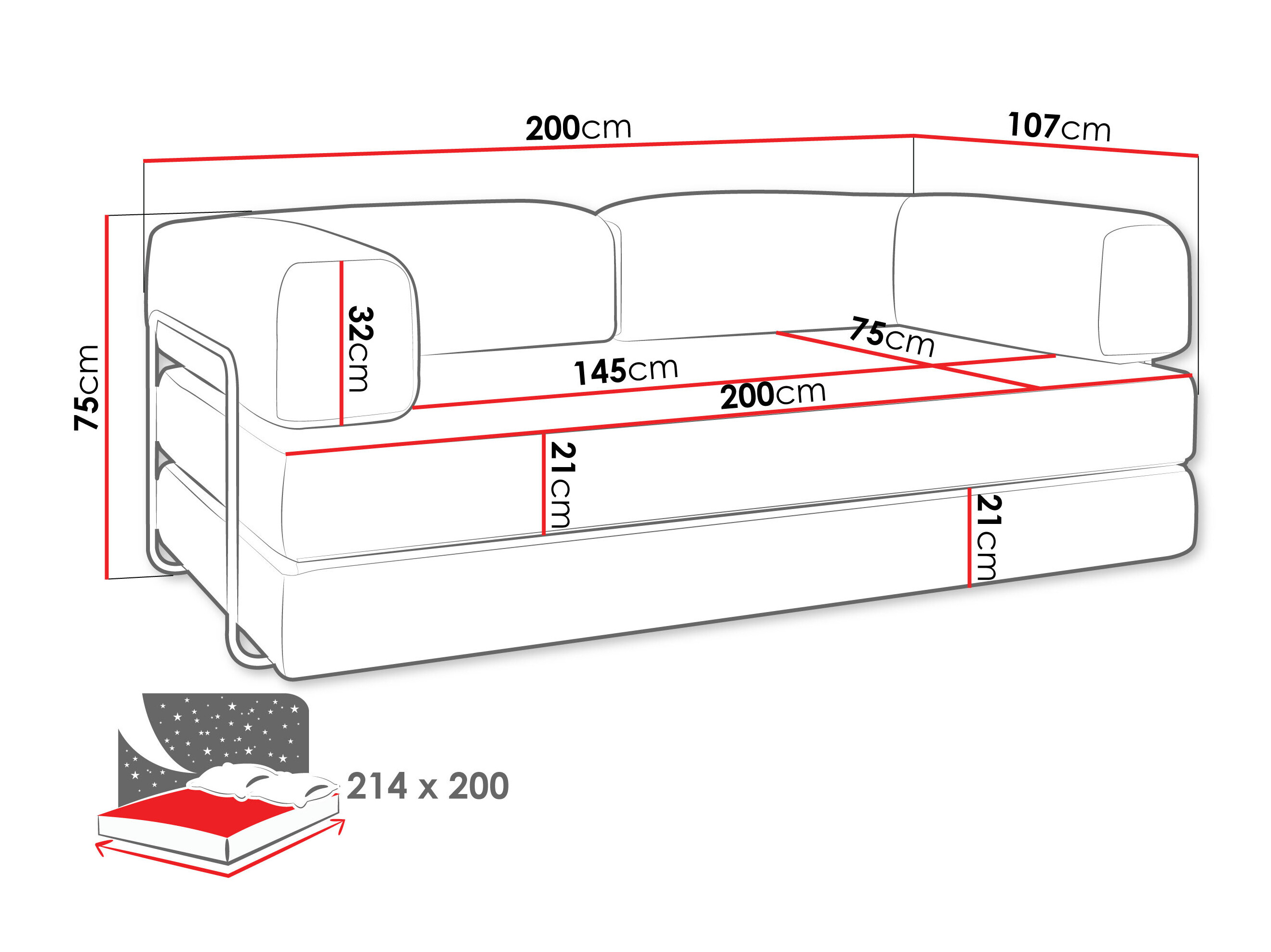 Schlafsofa Nava (Cruz 39)
