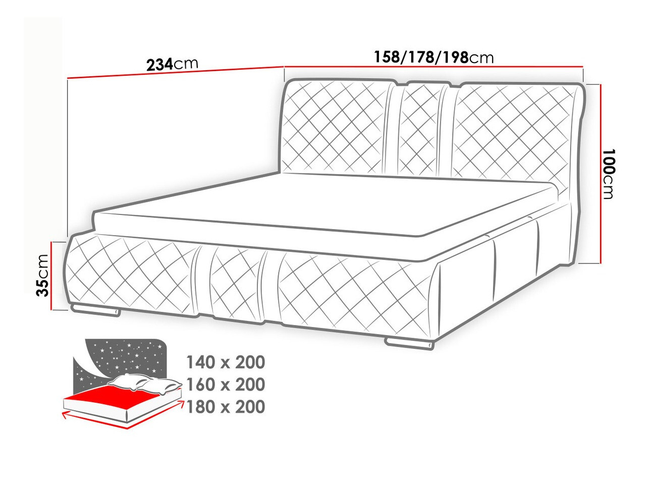 Bett SD3605