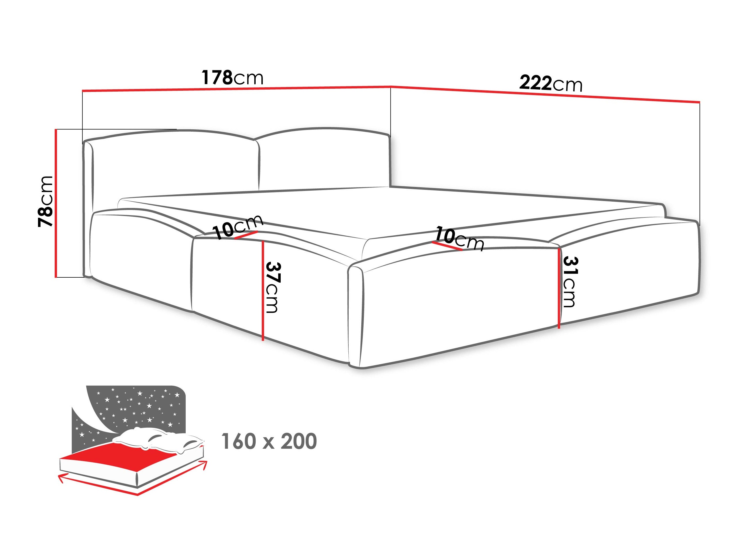 Bett SD3617