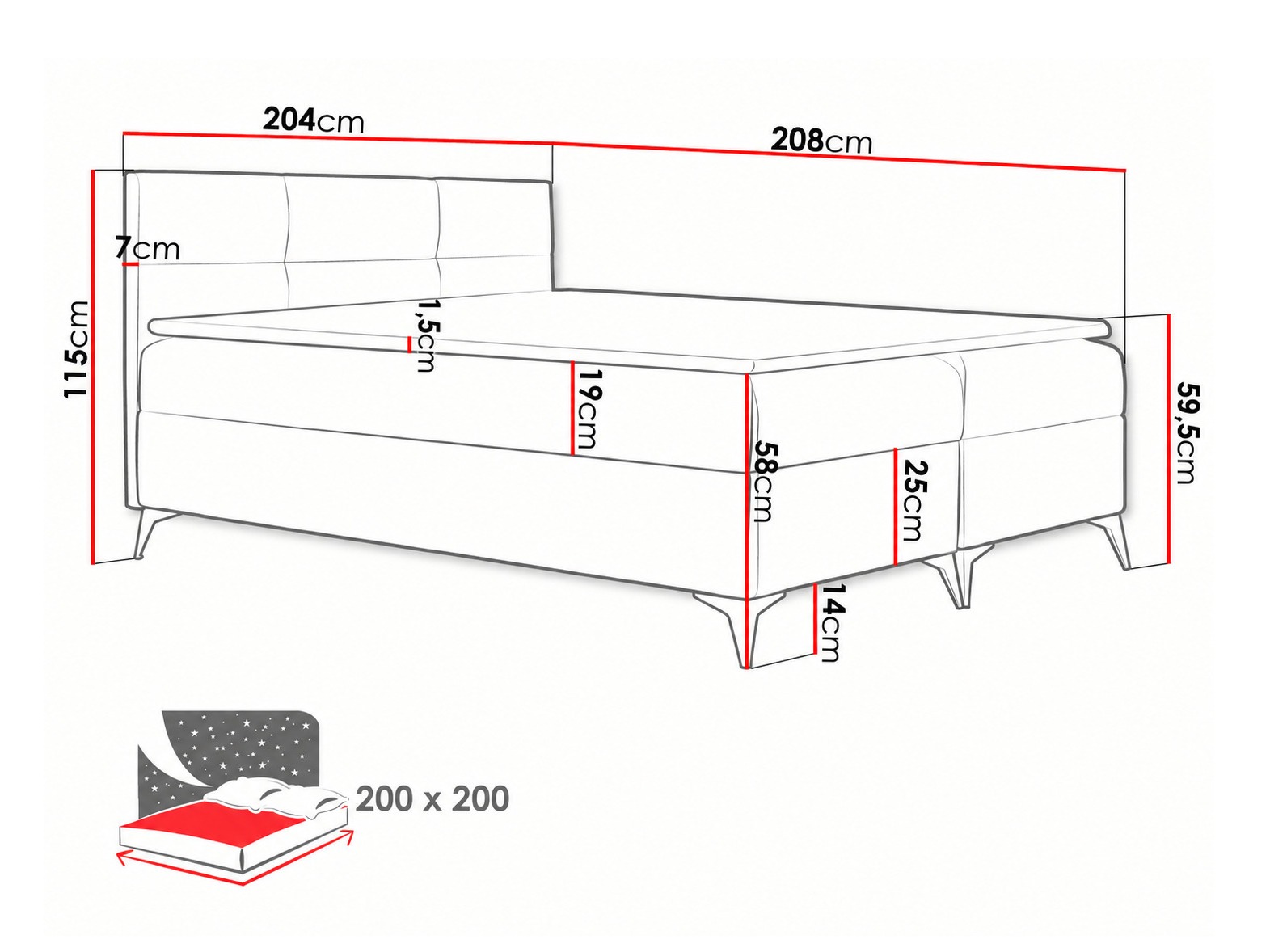 Boxspringbett Harena (Soft 010)