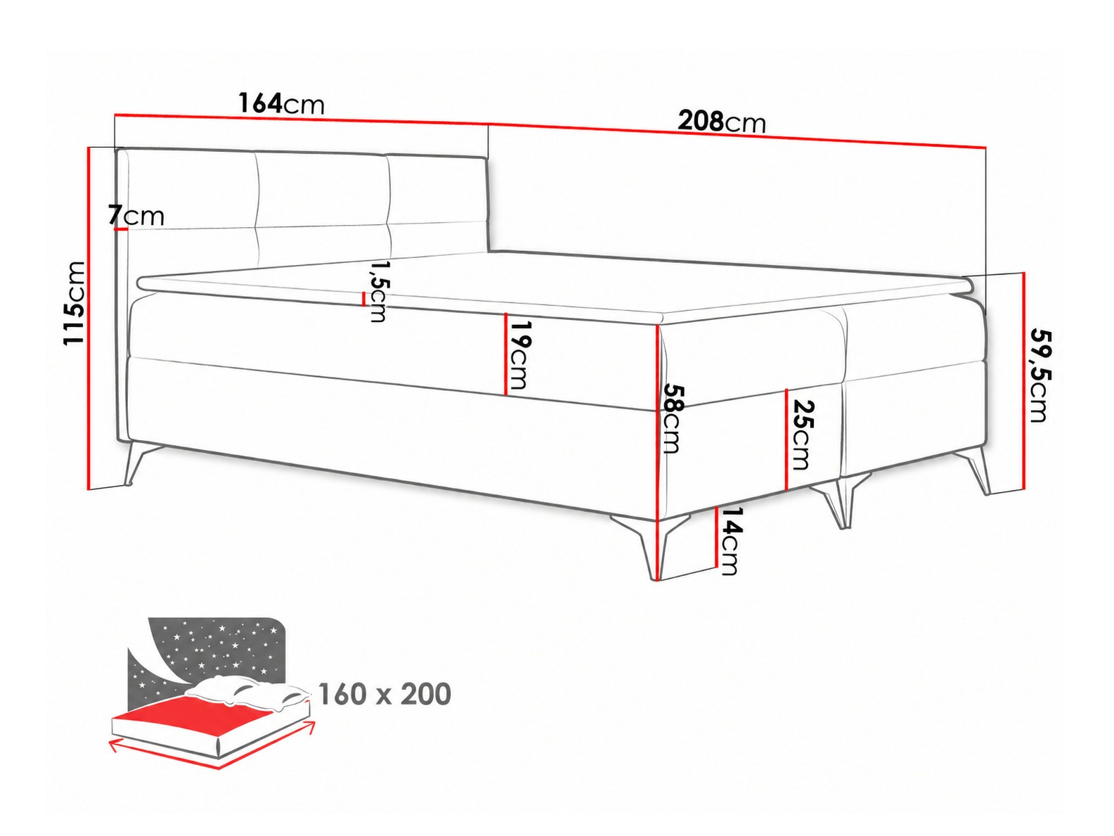 Boxspringbett Harena (Soft 010)