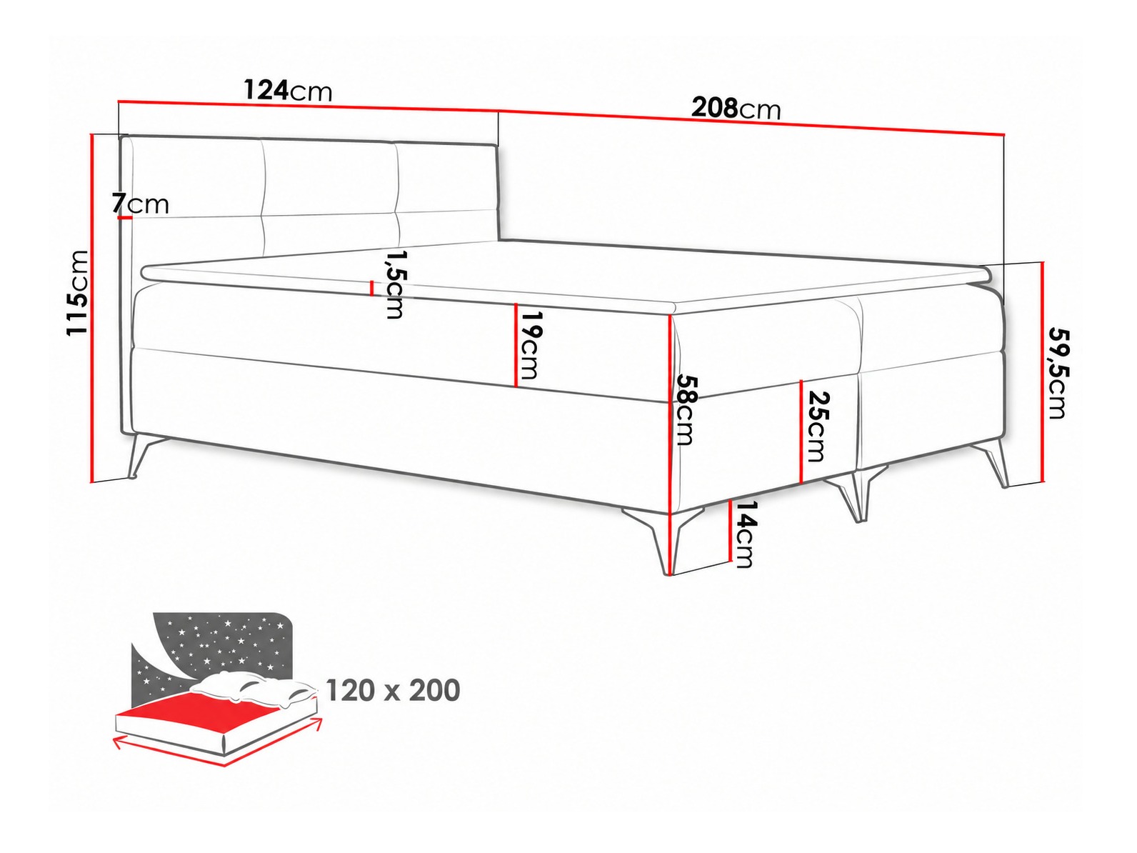 Boxspringbett Harena (Soft 011)