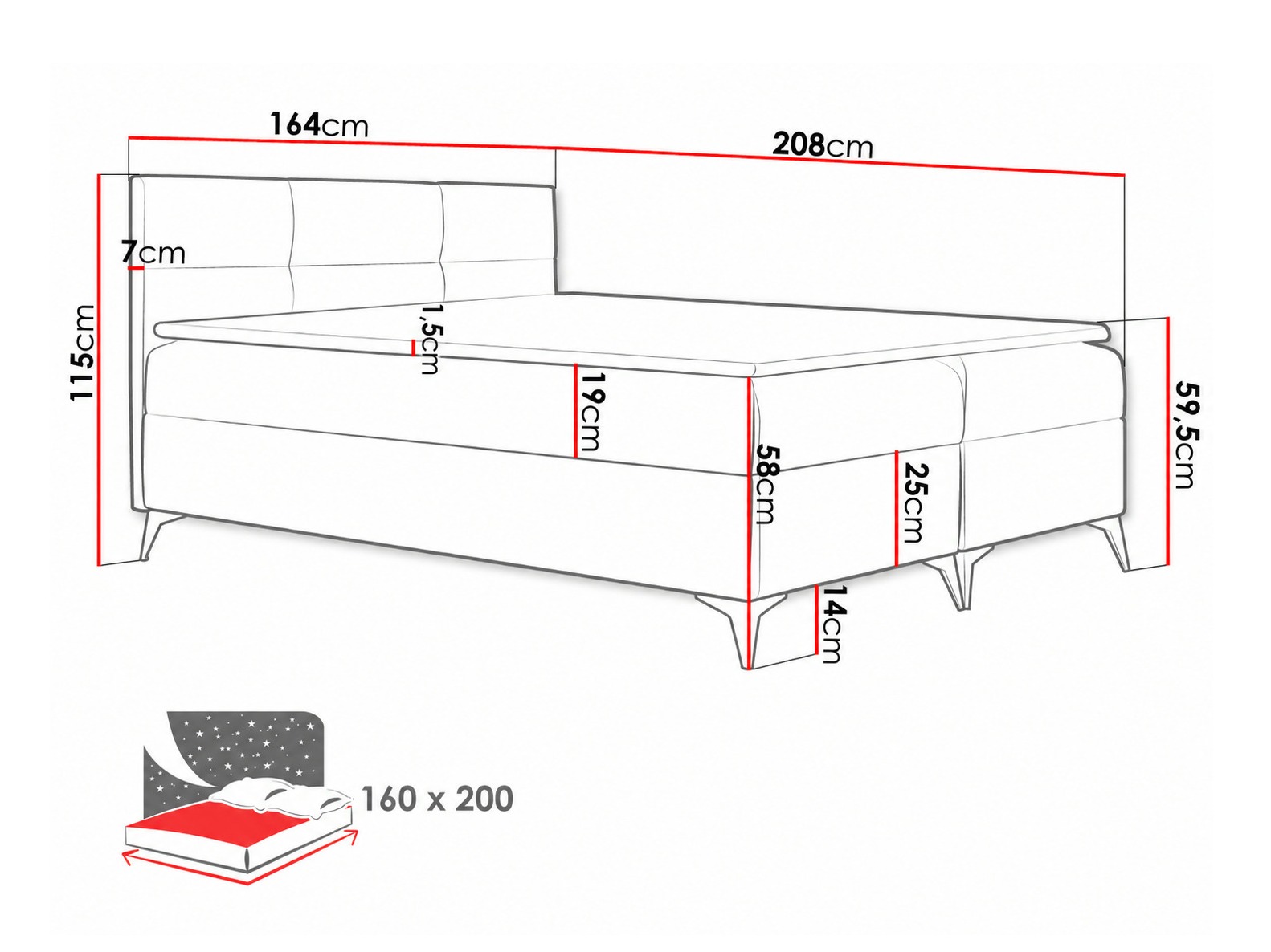 Boxspringbett Harena (Soft 011)