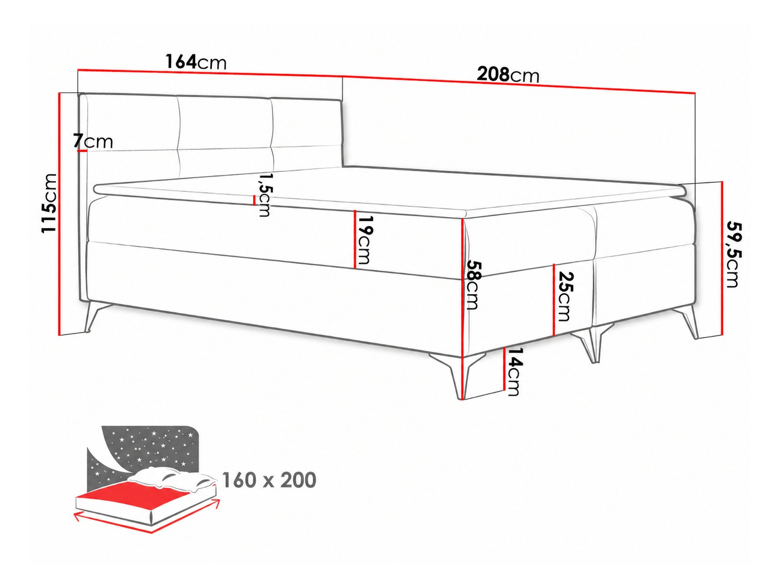 Boxspringbett Harena (Soft 033)