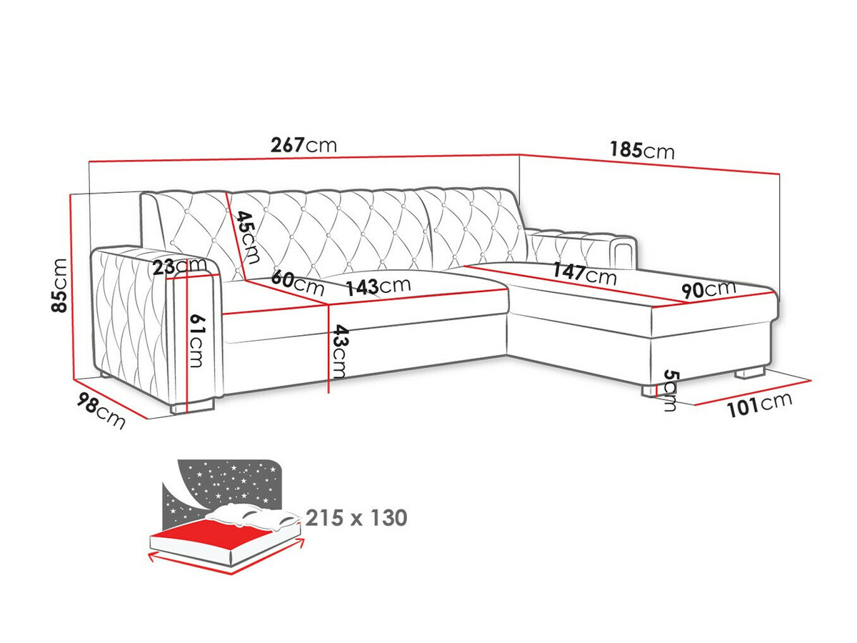 Ecksofa SD3609