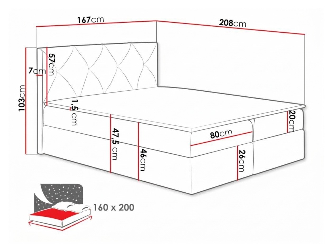 Boxspringbett Litus (Zetta 291)