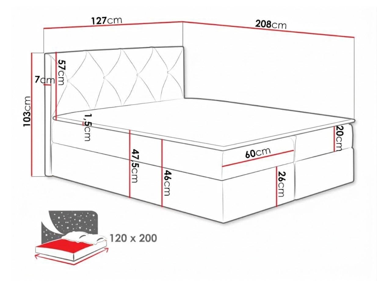 Boxspringbett Litus (Zetta 304)