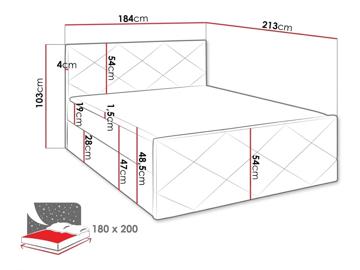 Boxspringbett Mons (Soft 029)