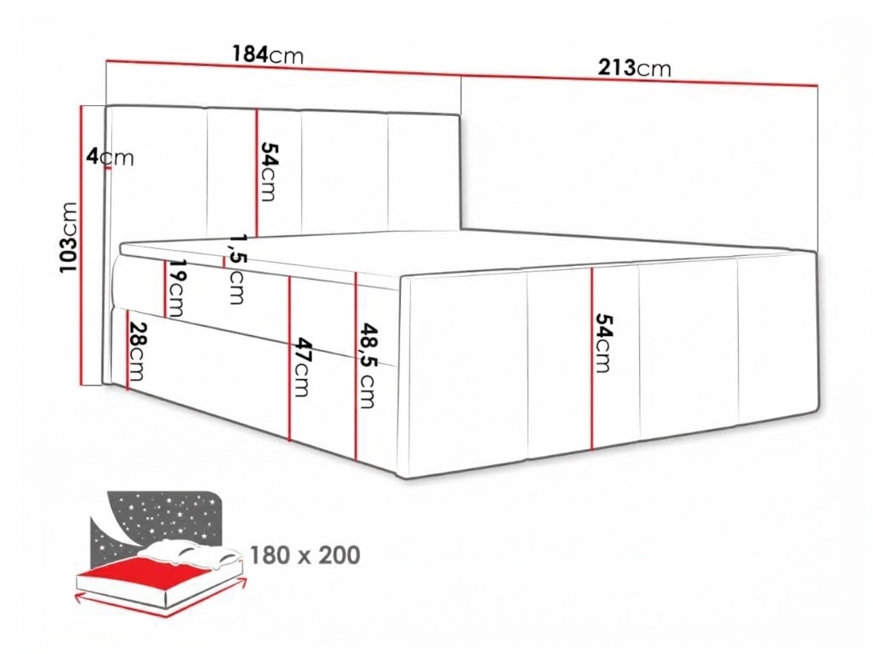 Boxspringbett Ventus (Soft 010a)