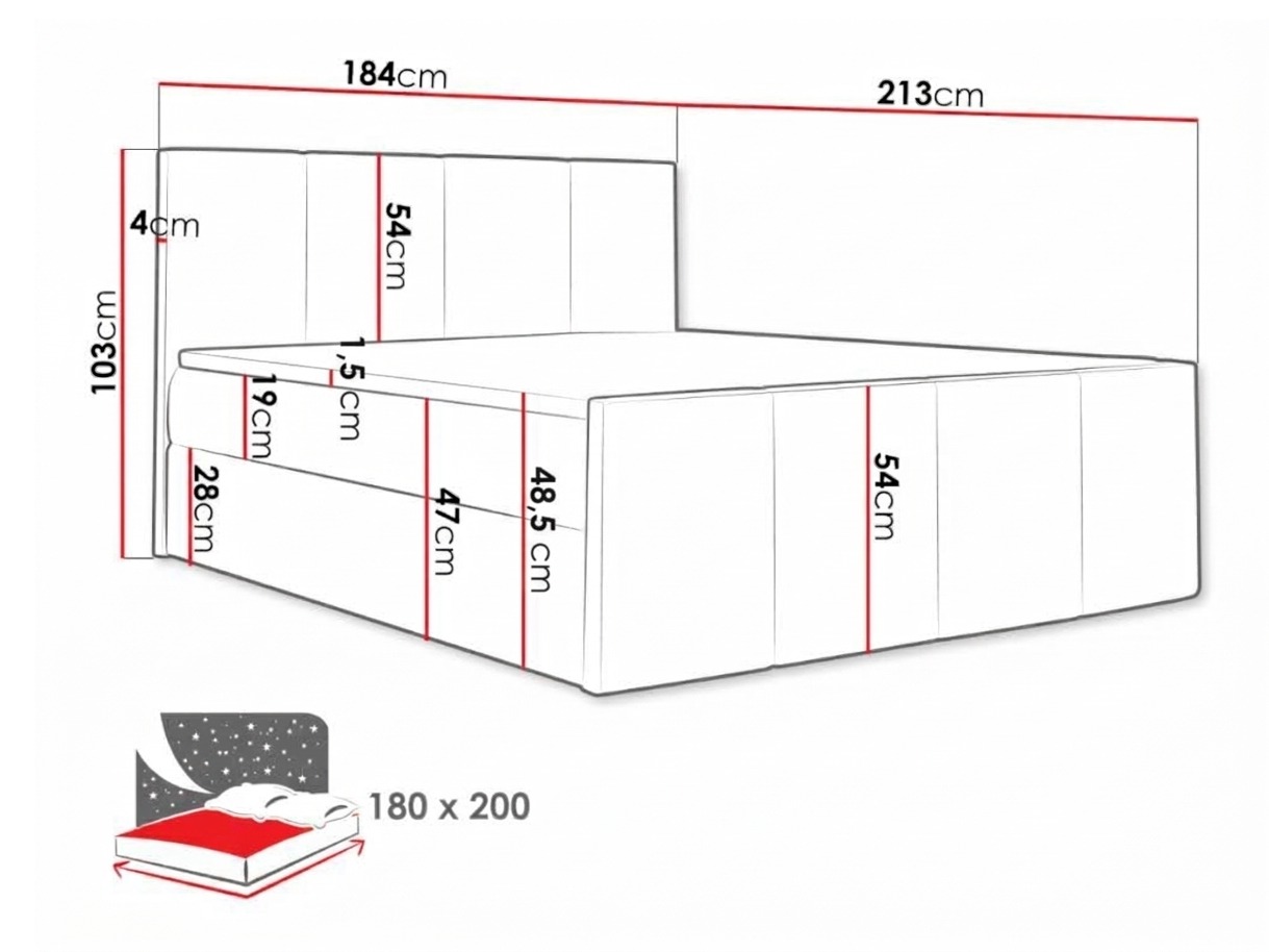 Boxspringbett Ventus (Soft 033)
