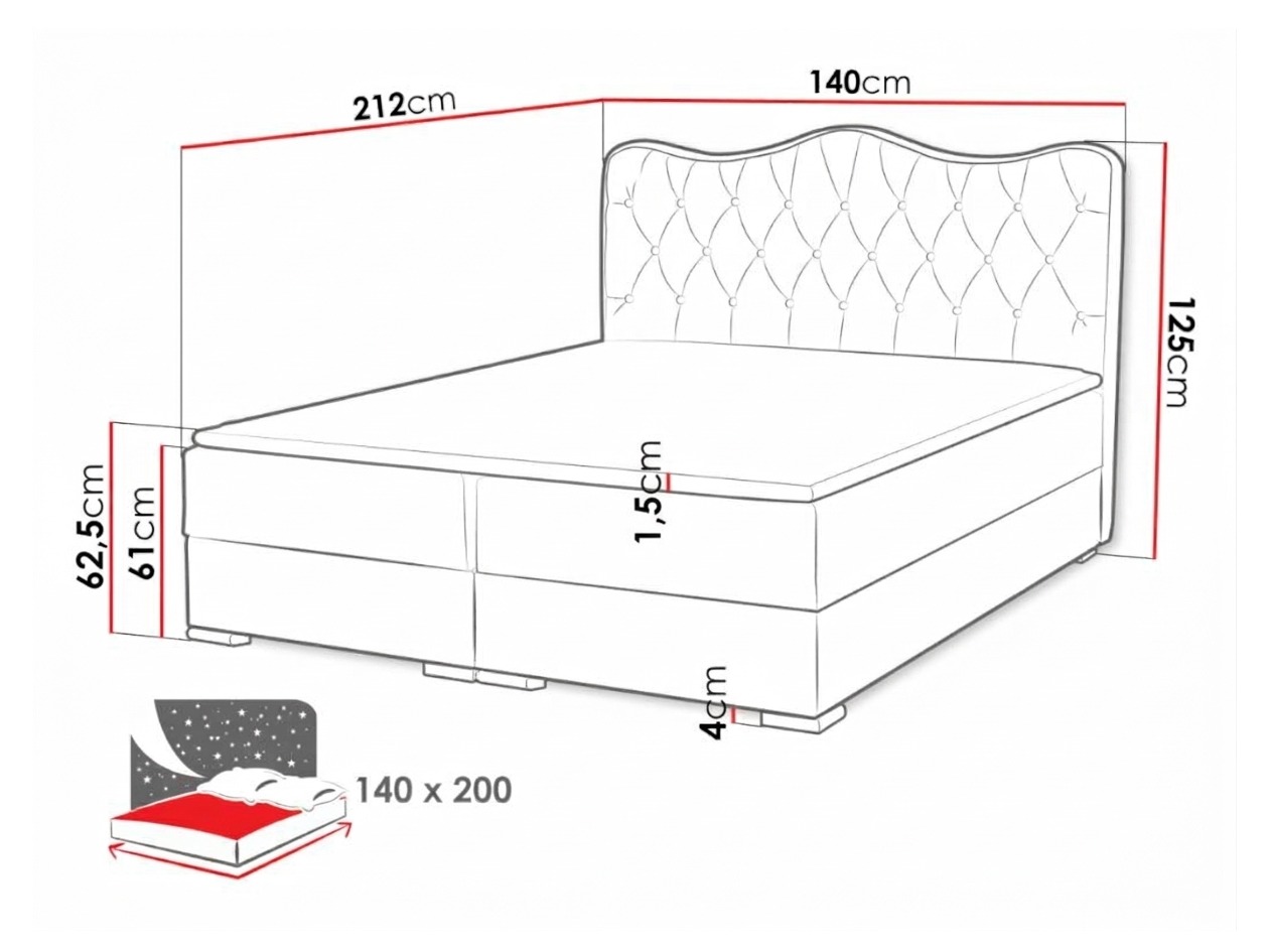 Boxspringbett Tectum (Soft 010A)