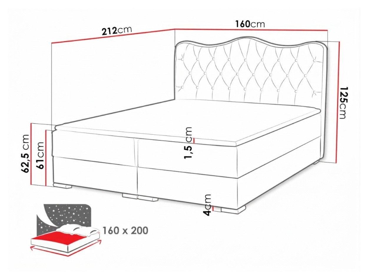 Boxspringbett Tectum (Soft 011)