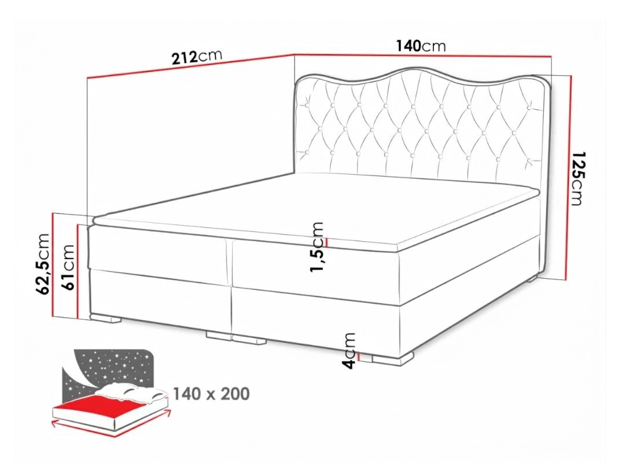 Boxspringbett Tectum (Soft 020)