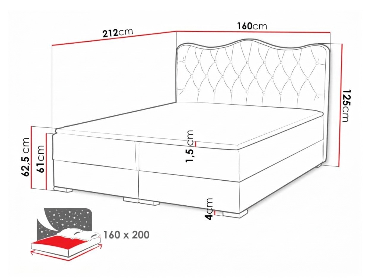 Boxspringbett Tectum (Soft 020)