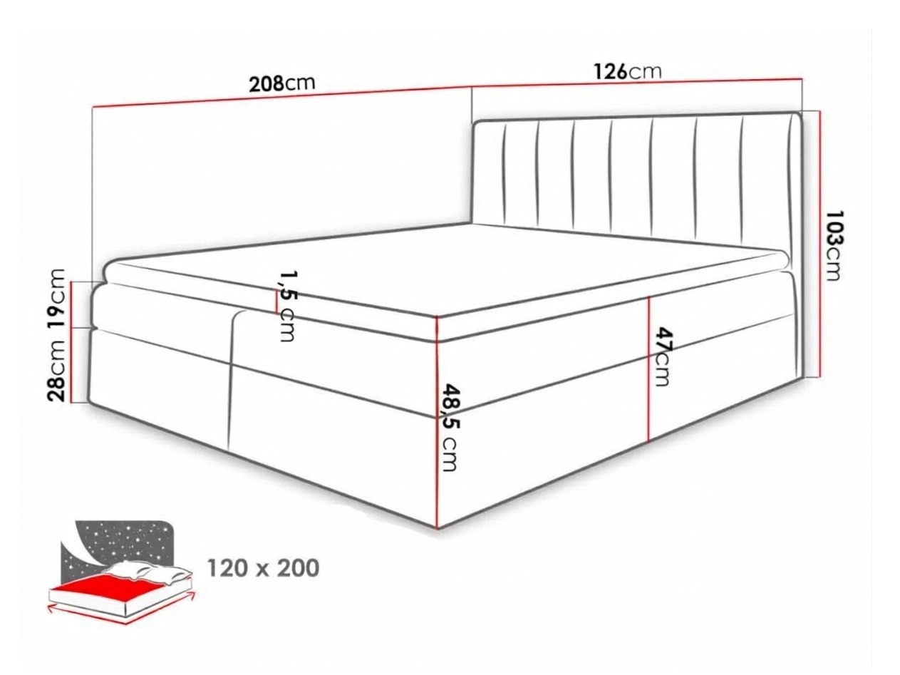 Boxspringbett Culina (Soft 011 + Ikar 01)