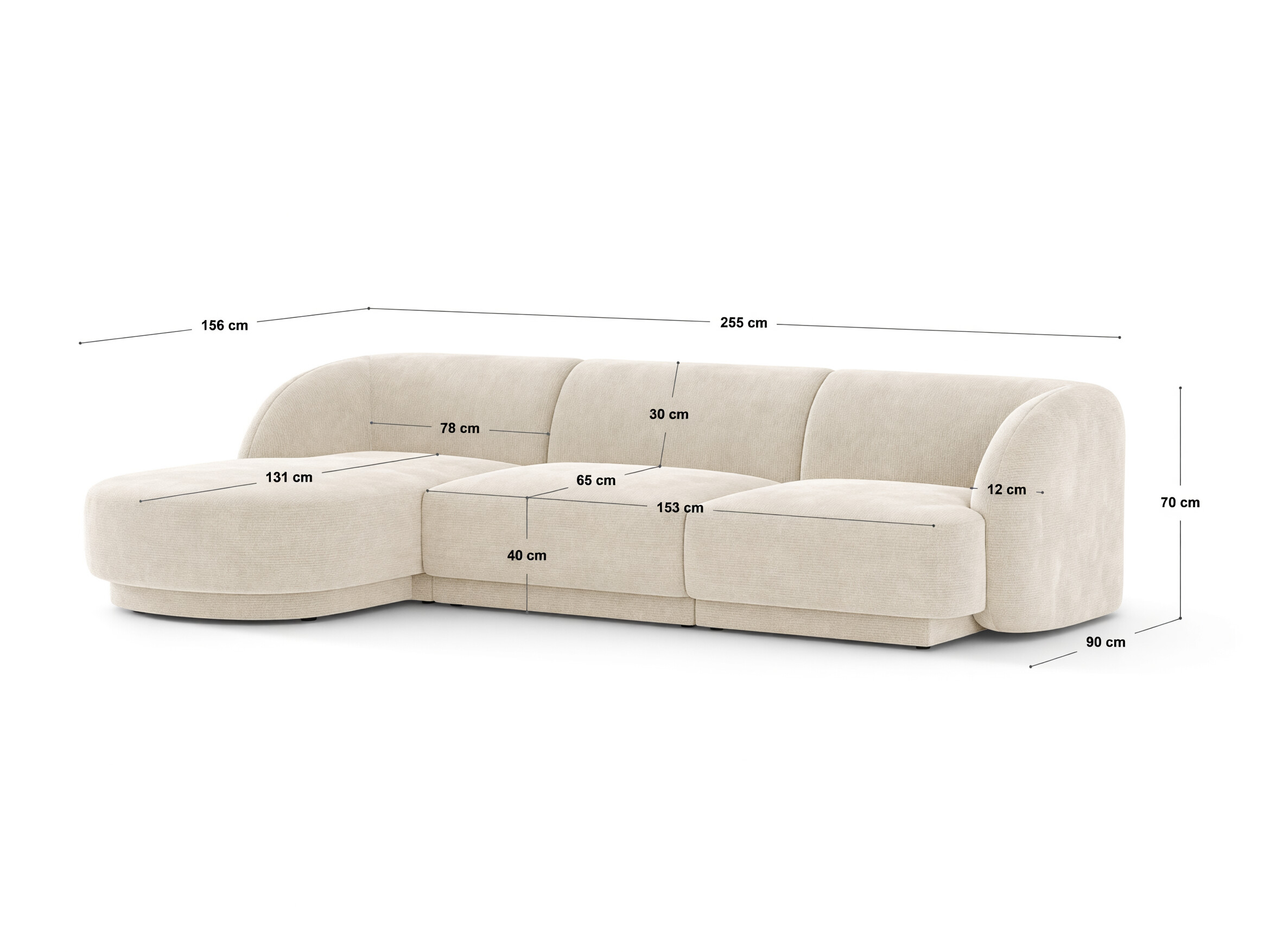 Ecksofa Feltoro 104 (Bluvel 68)