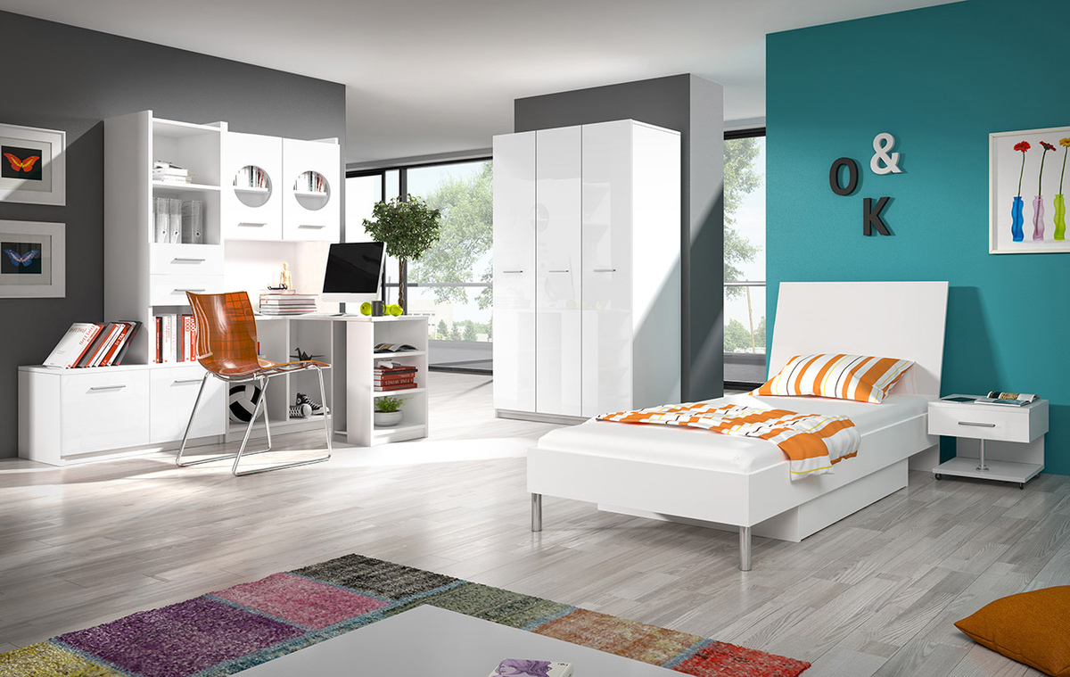 Regal Campus (Weiss + Weiss glänzend)